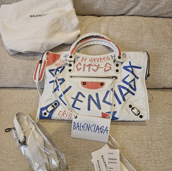 NWT Balenciaga City Graffiti Bag Sz Medium NWT - Picture 2 of 12